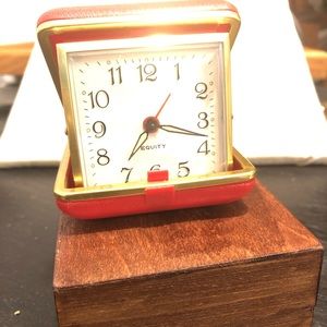 Vintage travel alarm clock